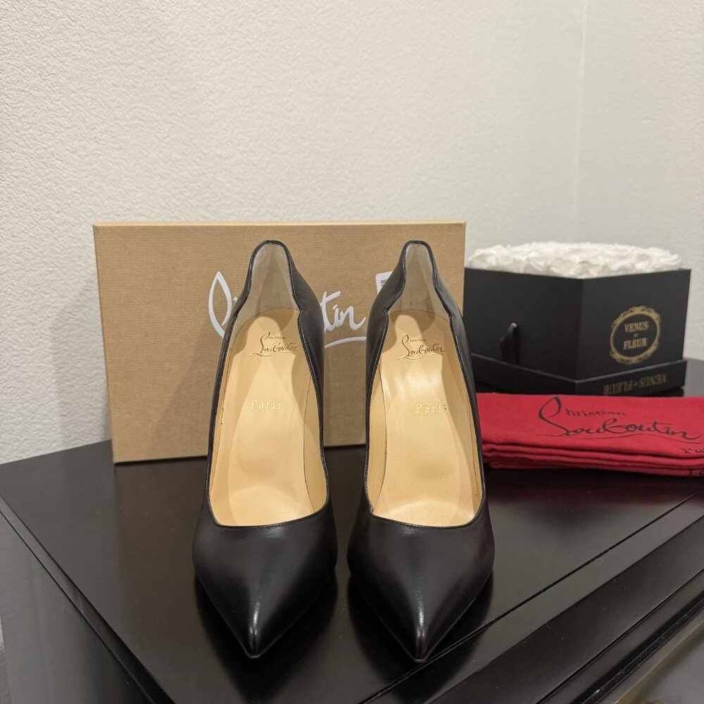 Christian Louboutin Hot Chick 100 Nappa Black - Picture 6 of 9